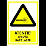 semn pentru pericol raze laser